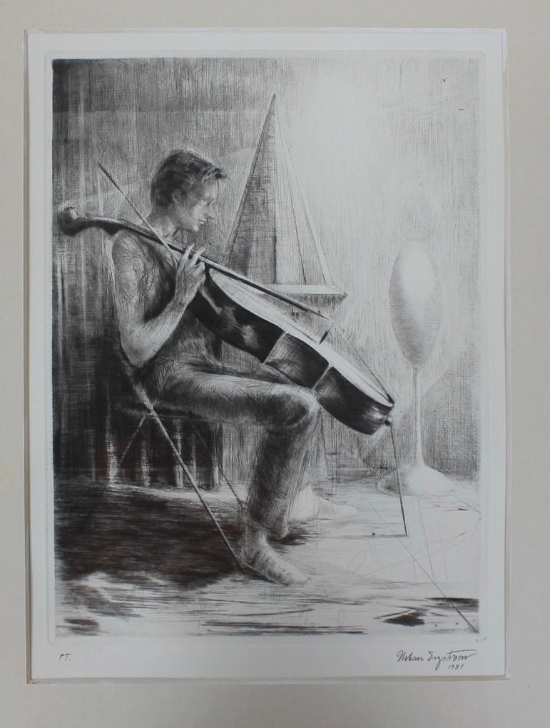 URBAN EKSTROM. lithograph.