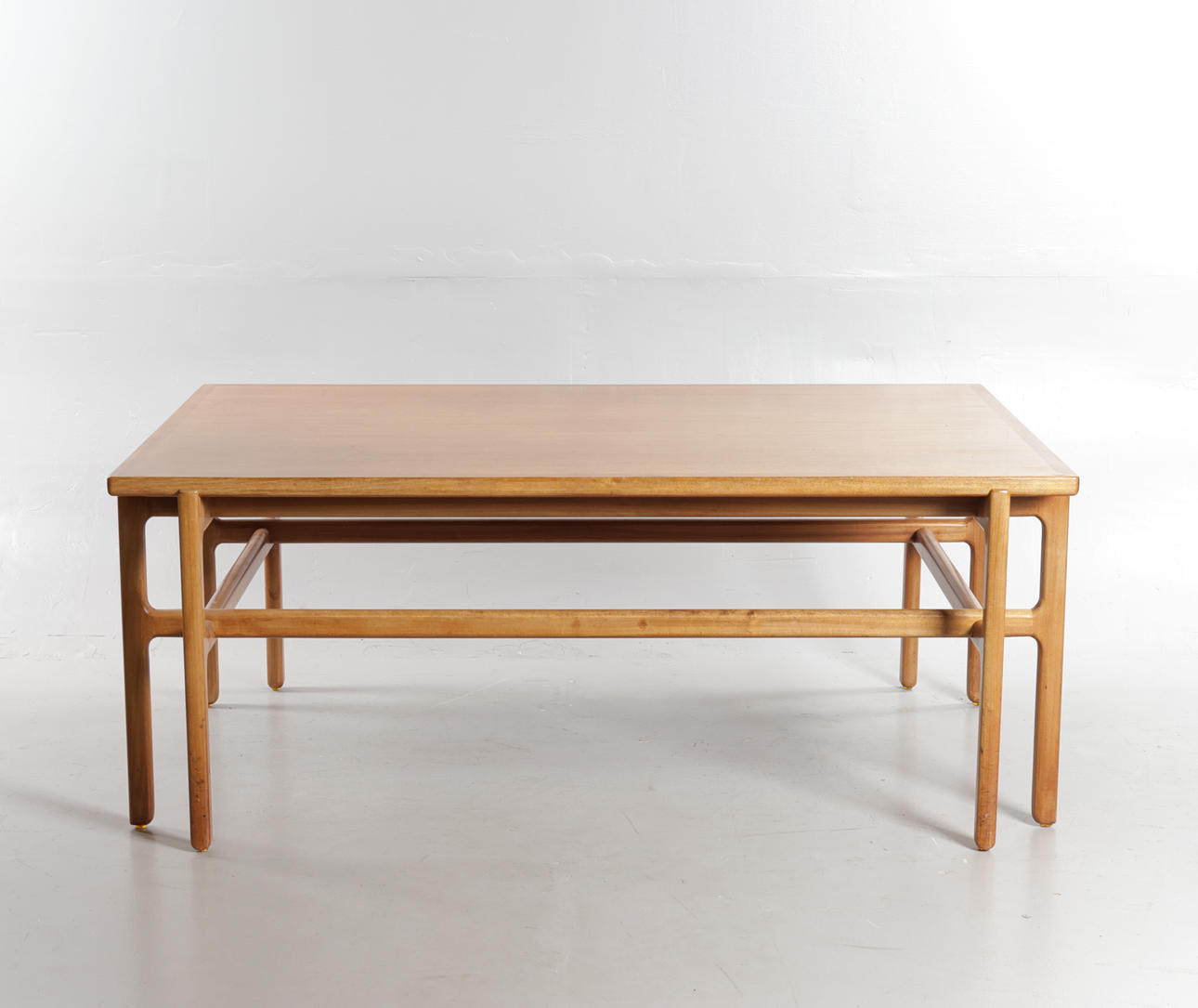 OLE WANSCHER. Rectangular coffee table made of mahogany with a “double frame”. Designed in 1964. Done and marked at joinery master A.J. Iversen.
