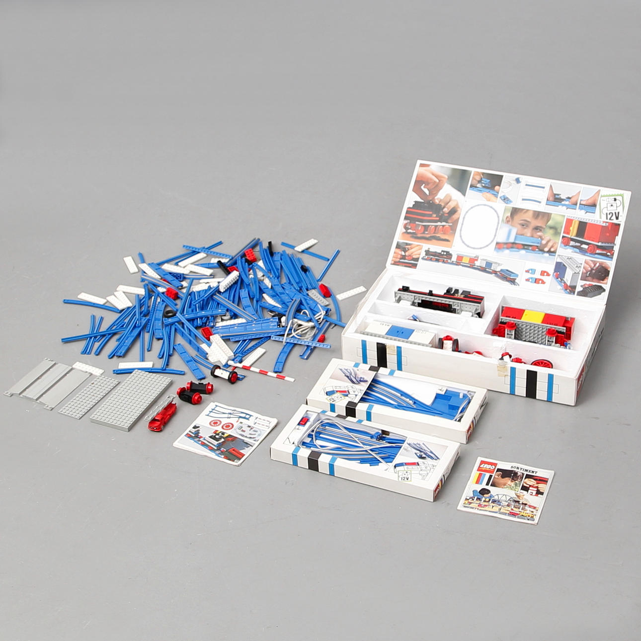 PARTI LEGO, elektrisk järnväg Set 720 från sent 1960-tal.