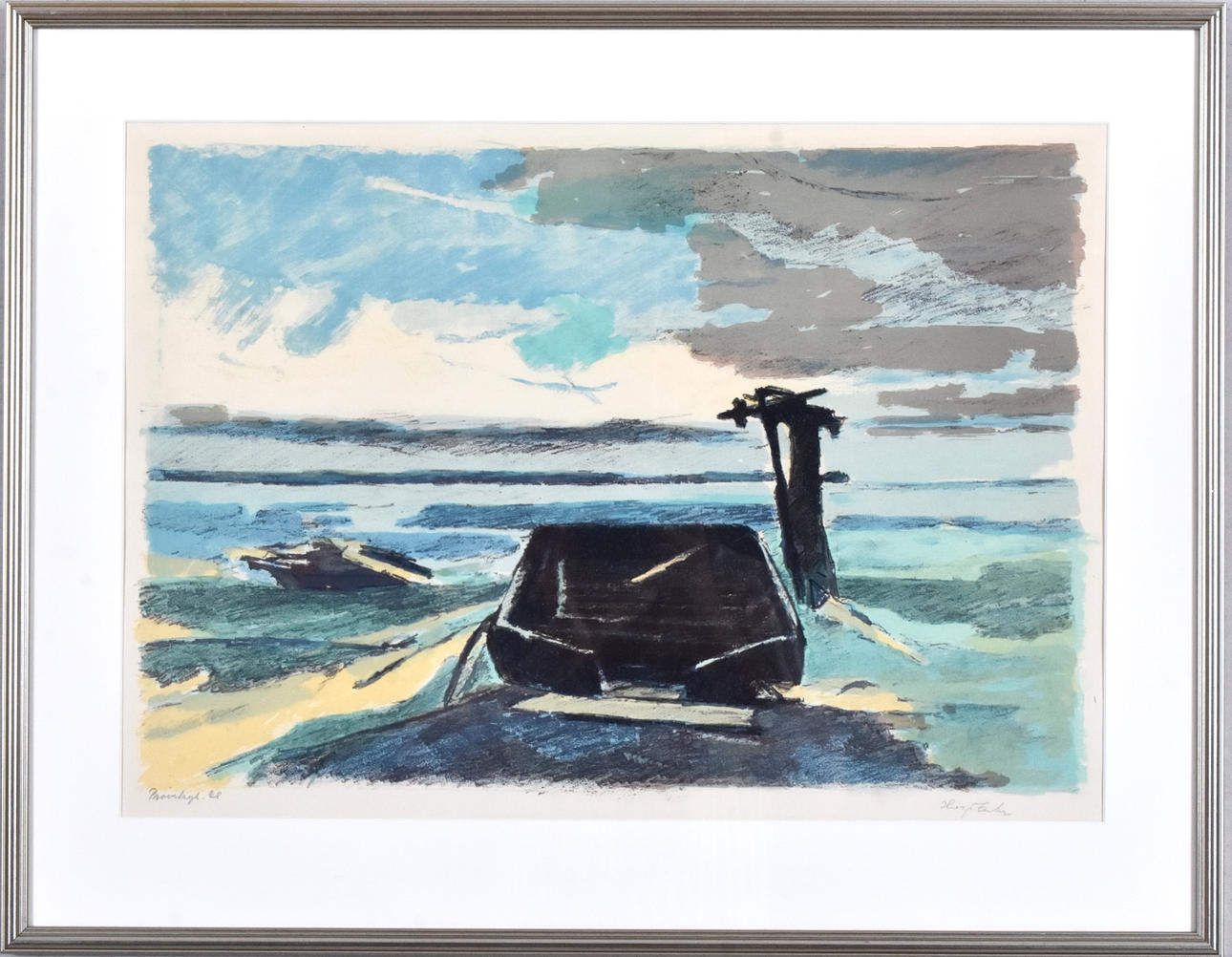 HUGO ZUHR. Color lithography.