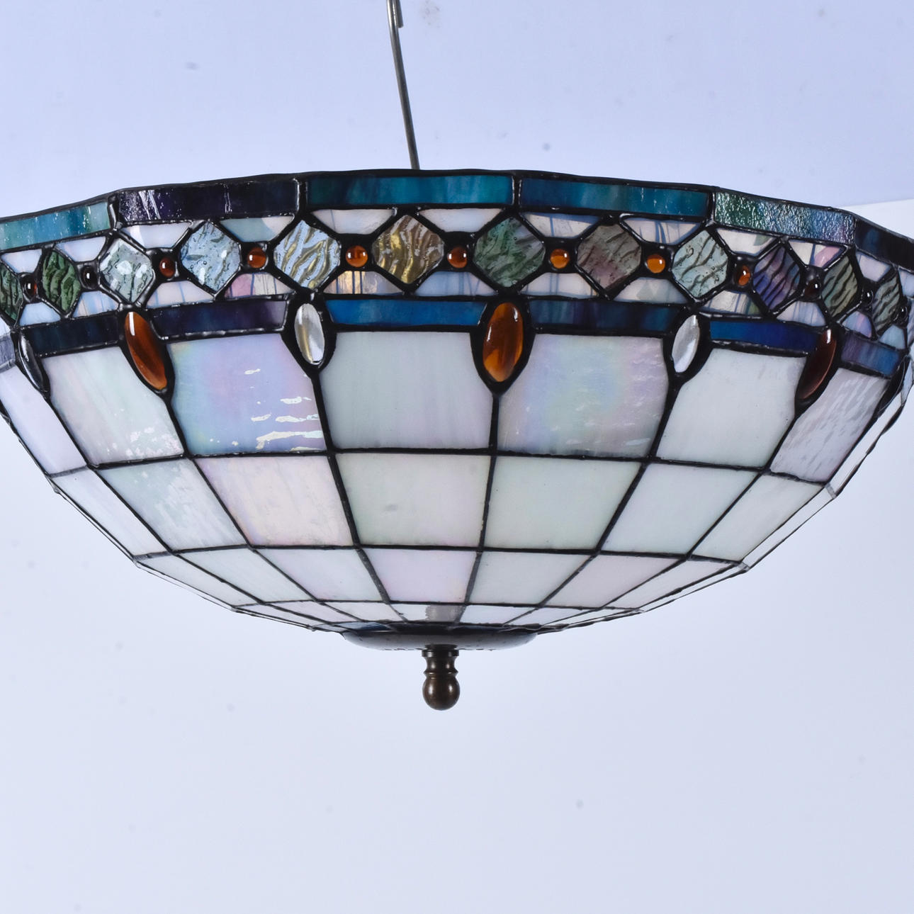 A Tiffany style ceiling lamp, 20th century.
