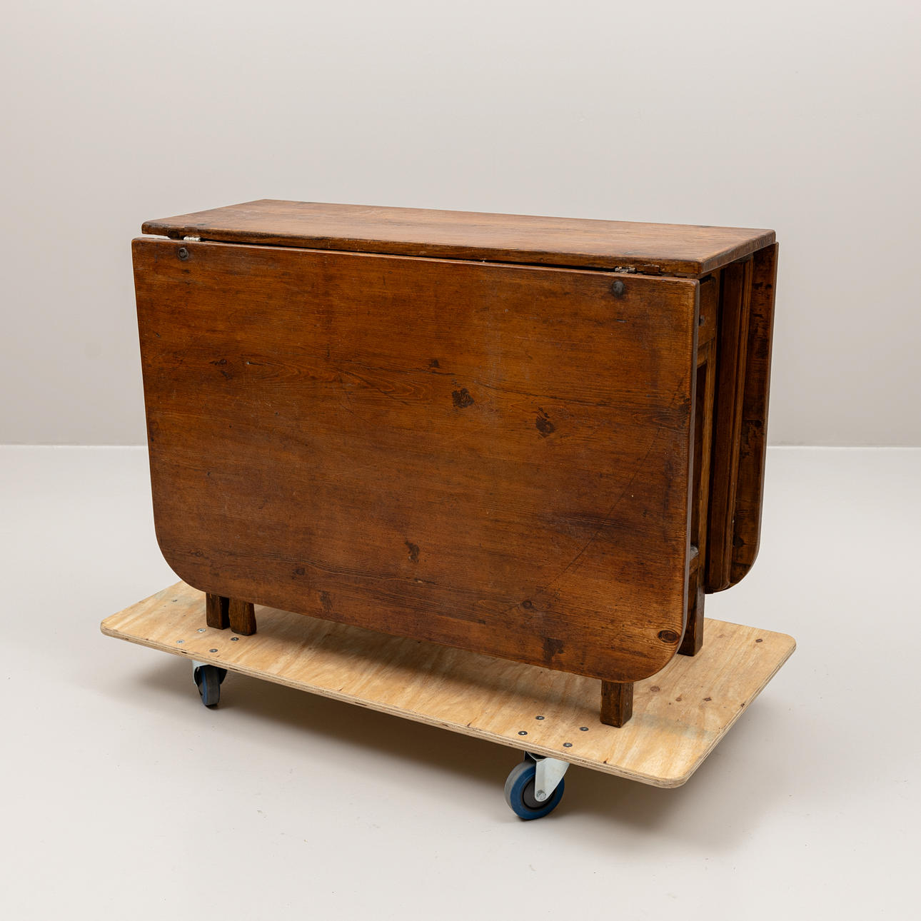 A 19th century wooden table.