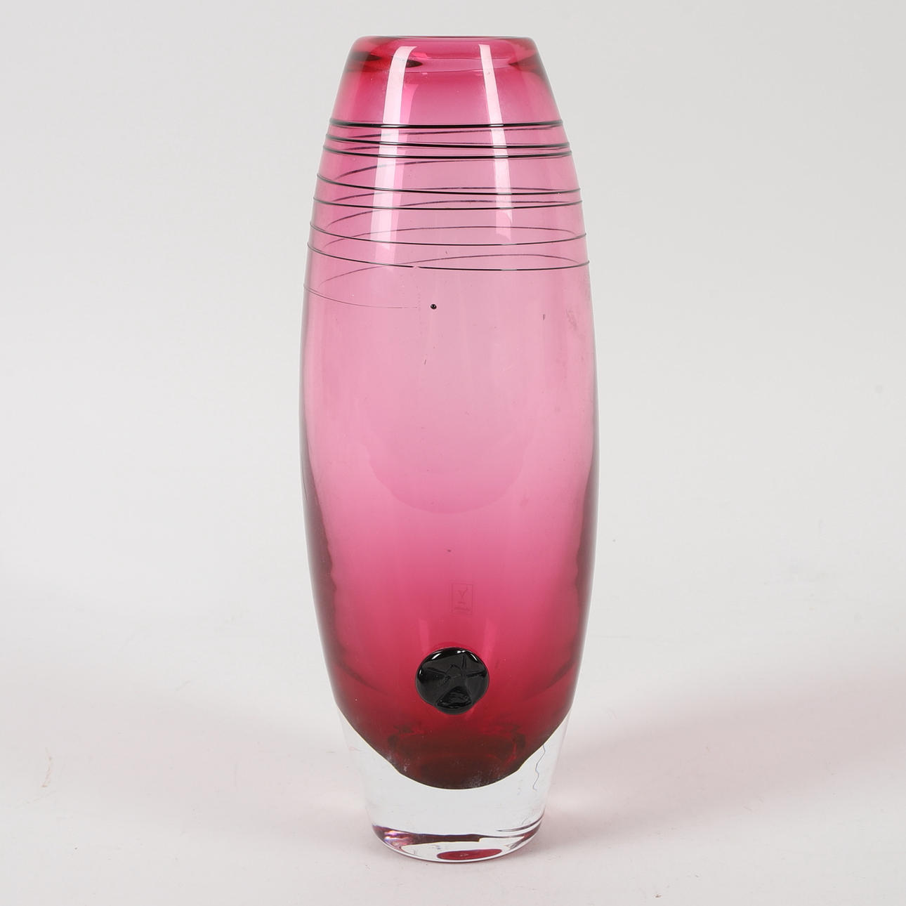 HELEN TAPPER. Vase, Kunstglas, Johansfors.