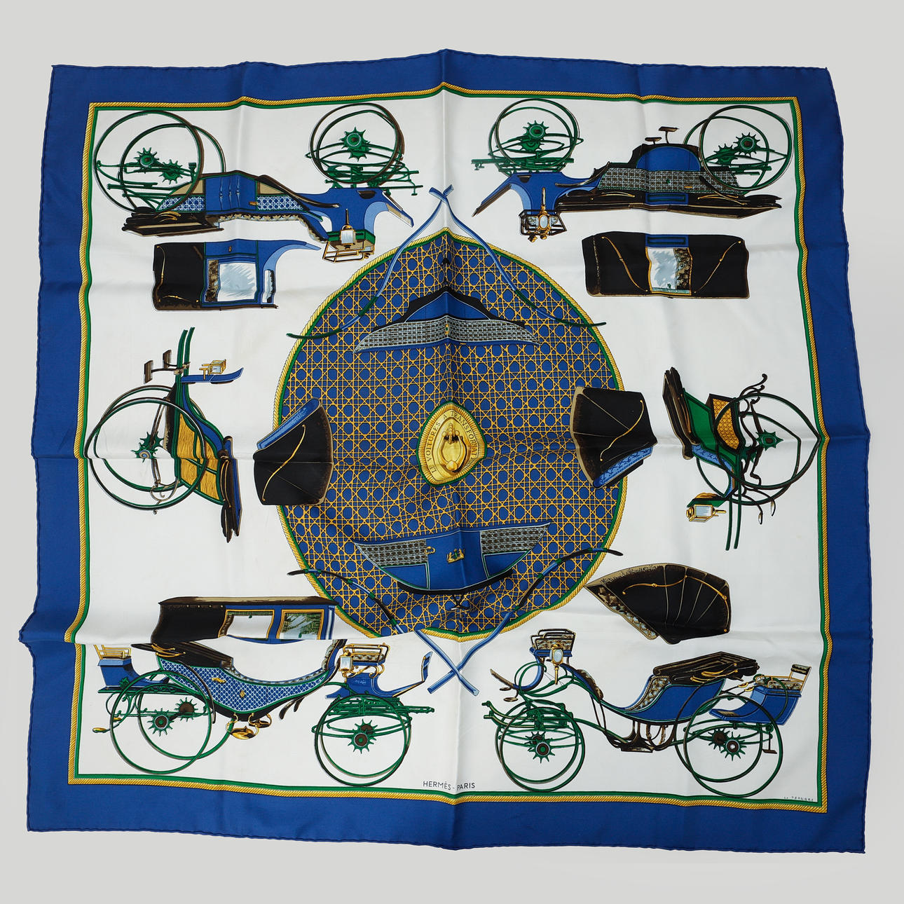 SCHAL, Seide, „Les Voitures a Transformation“, Hermès.