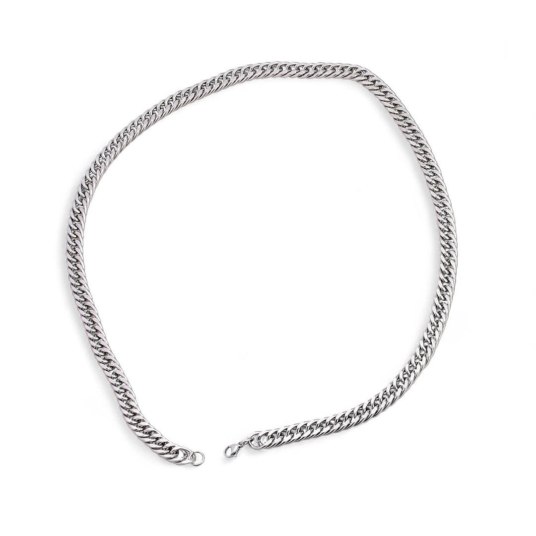 Lange Stahlgliederkette.