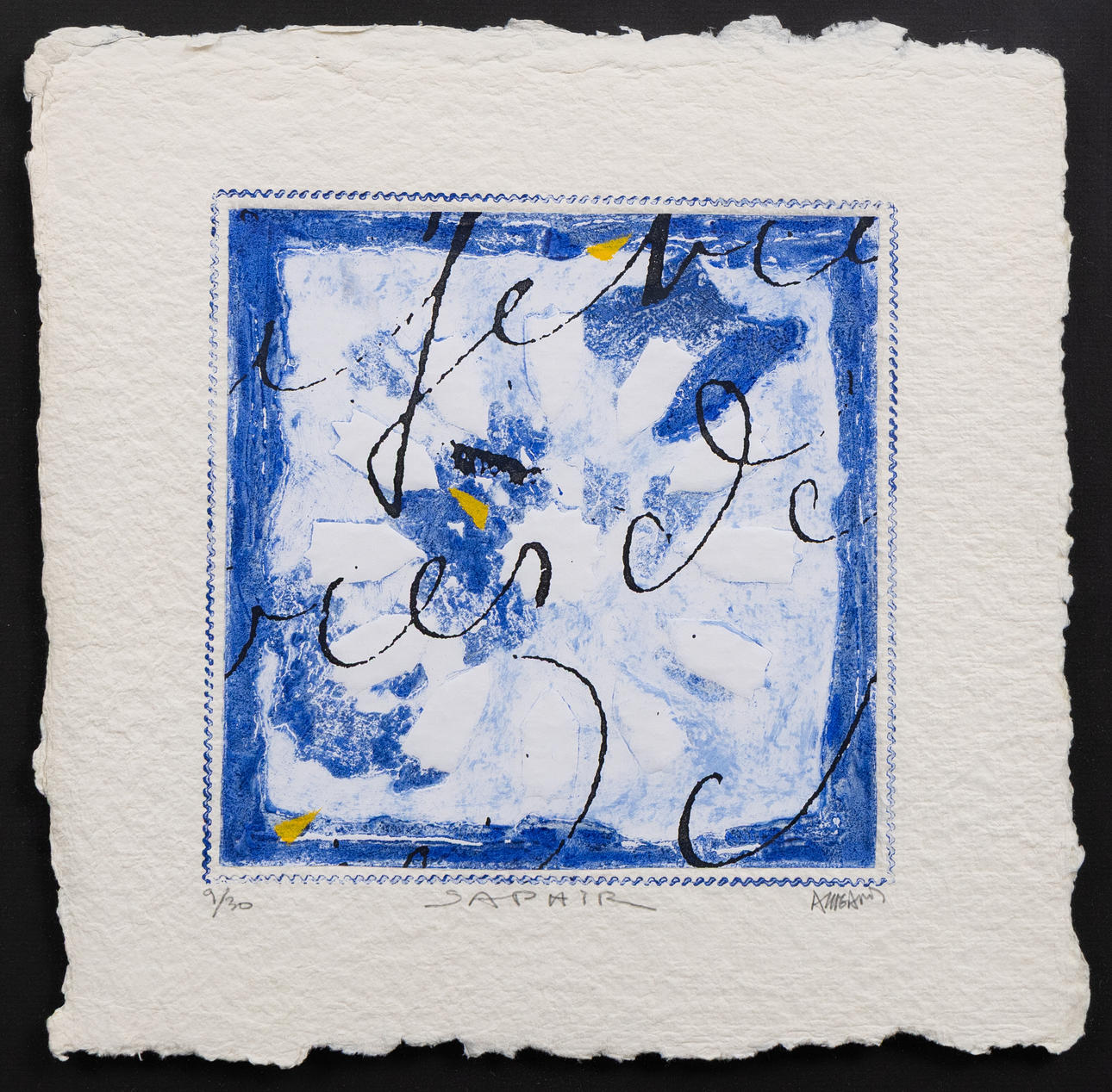 BERNARD ALLIGAND (FRANKRIKE, FÖDD 1953). Saphir, mixed media, signed and numbered.