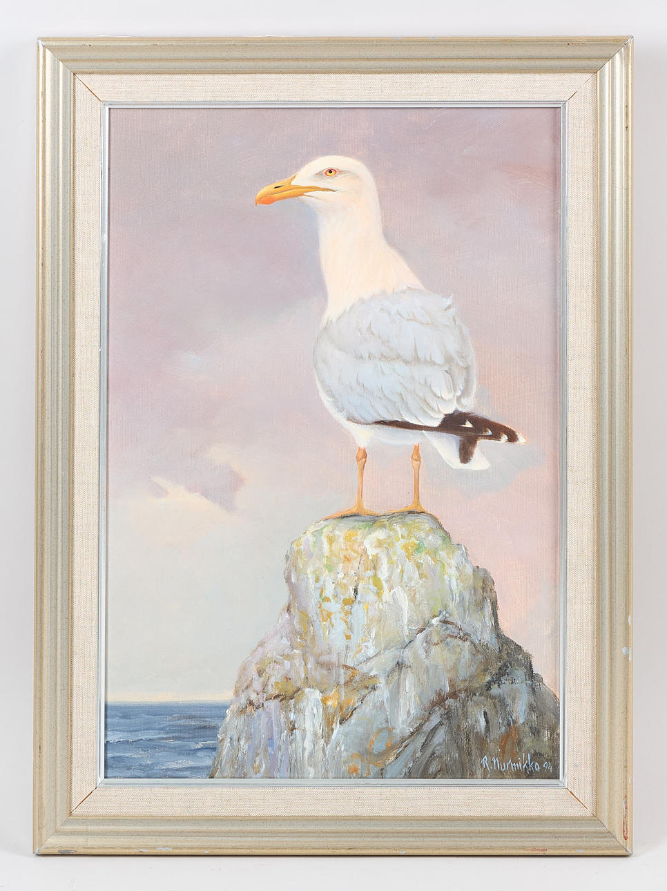 REIMA NURMIKKO (1951). Seagull, signed and dated -94, oil on canvas.