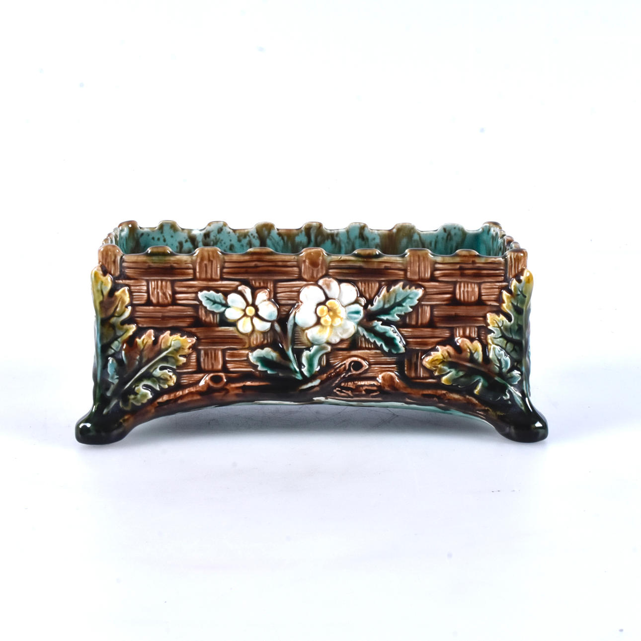 A bowl, majolica, Rörstrand, ca 1880.