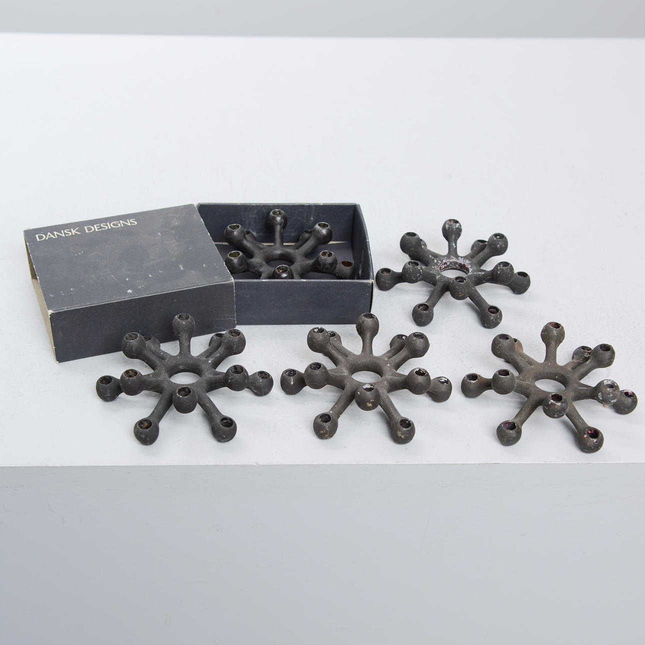 JENS QUISTGAARD. Candlesticks, 5 pcs, Dansk Designs.