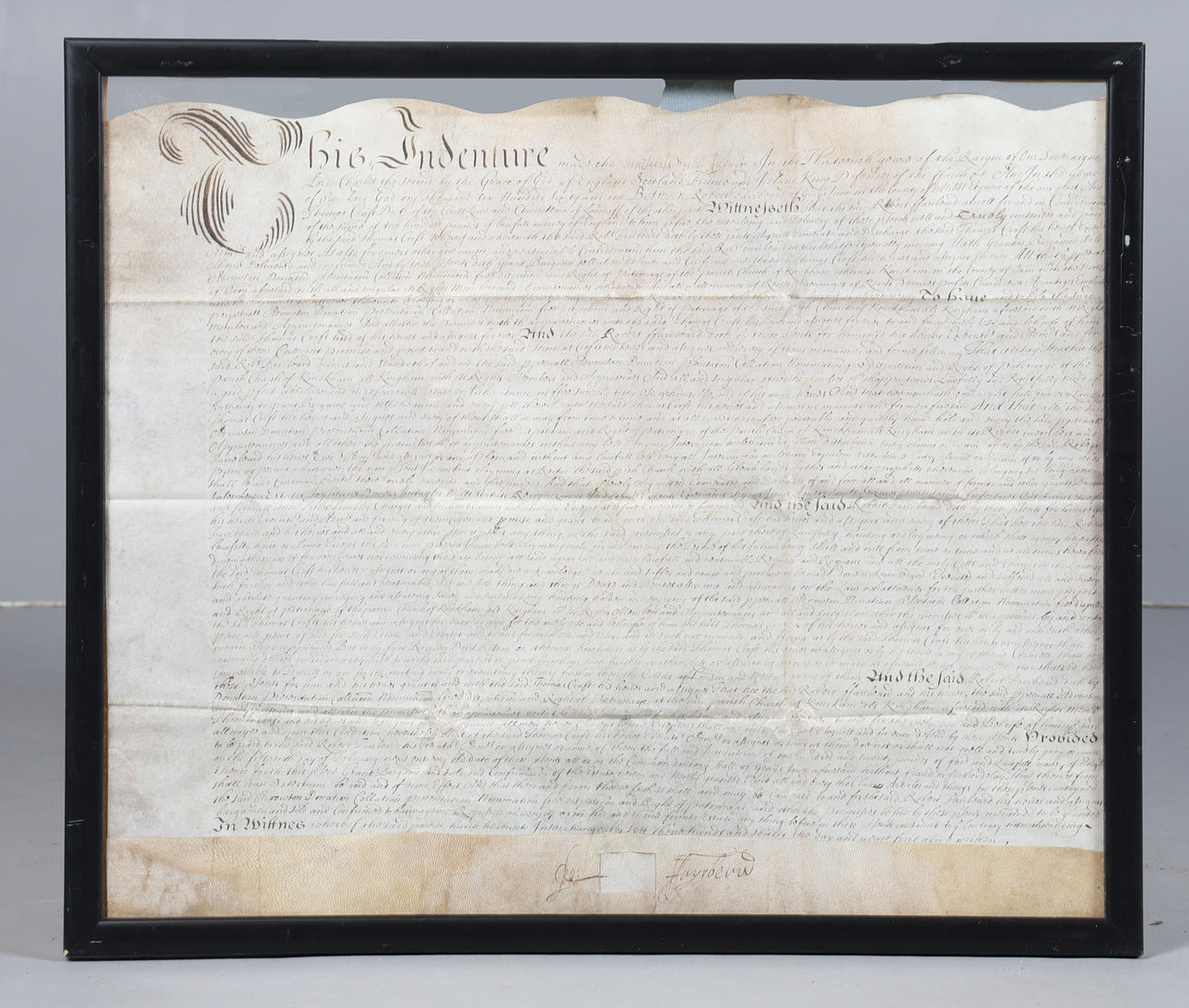 EINE MANUSKRIPTINDENTUR KARLS II.