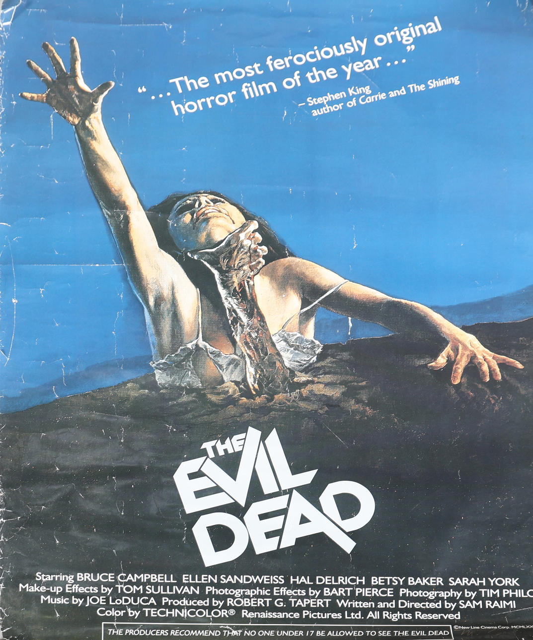 THE EVIL DEAD (1983) FILM POSTER.