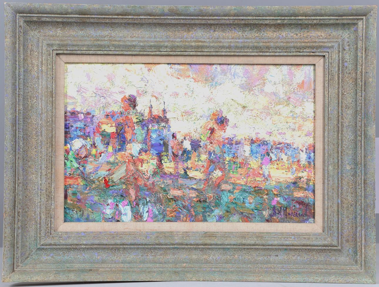 ARTHUR K. MADERSON (B. 1942). STUDY FOR EVENING SHADOWS, WEYMOUTH.