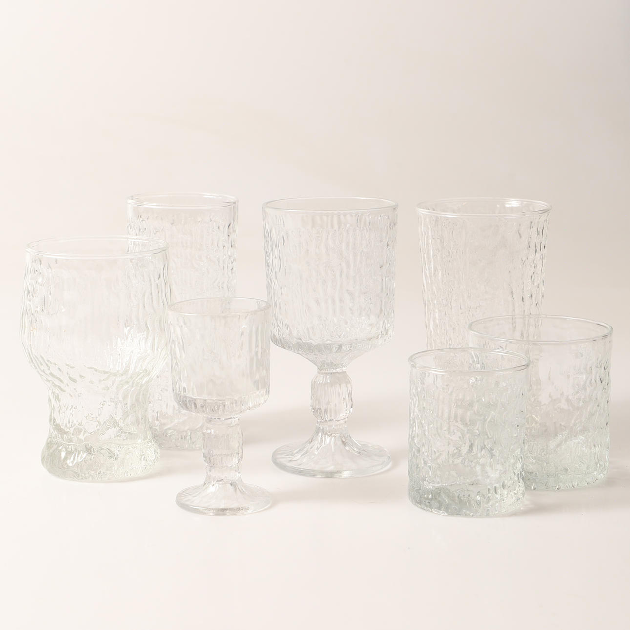 Glassæt, 58 dele, „Siesta“, Ravenhead, England.