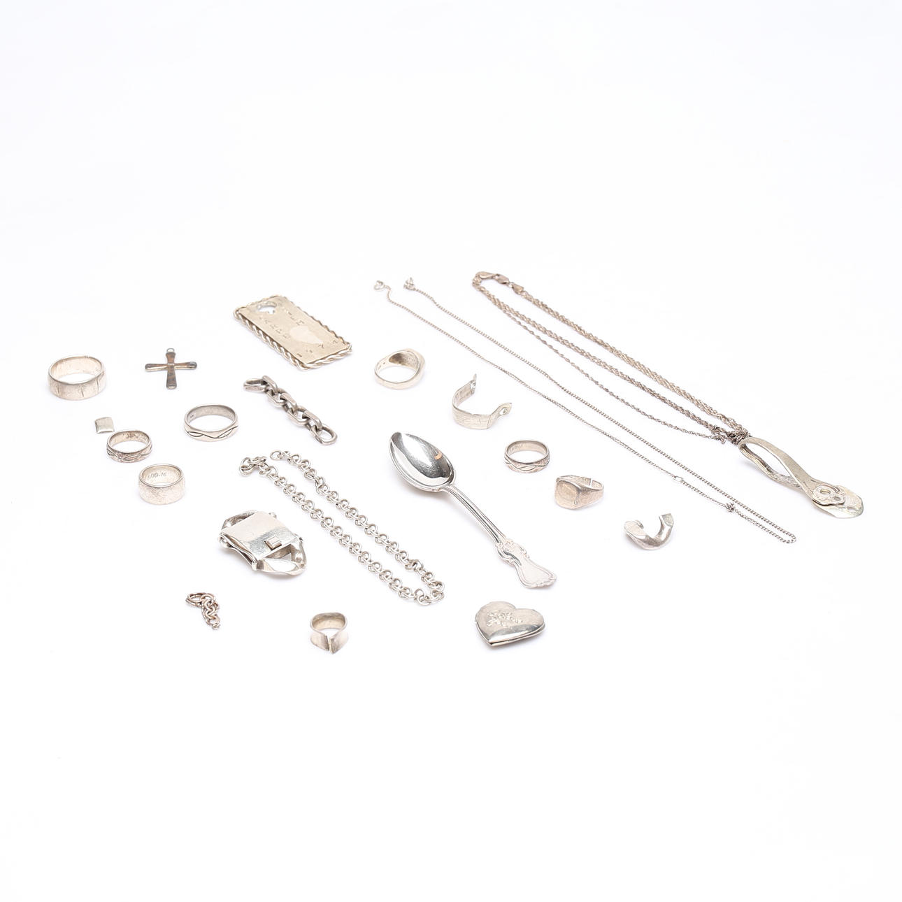 SILVER PARTY, Silver, weight approx. 222 grams.