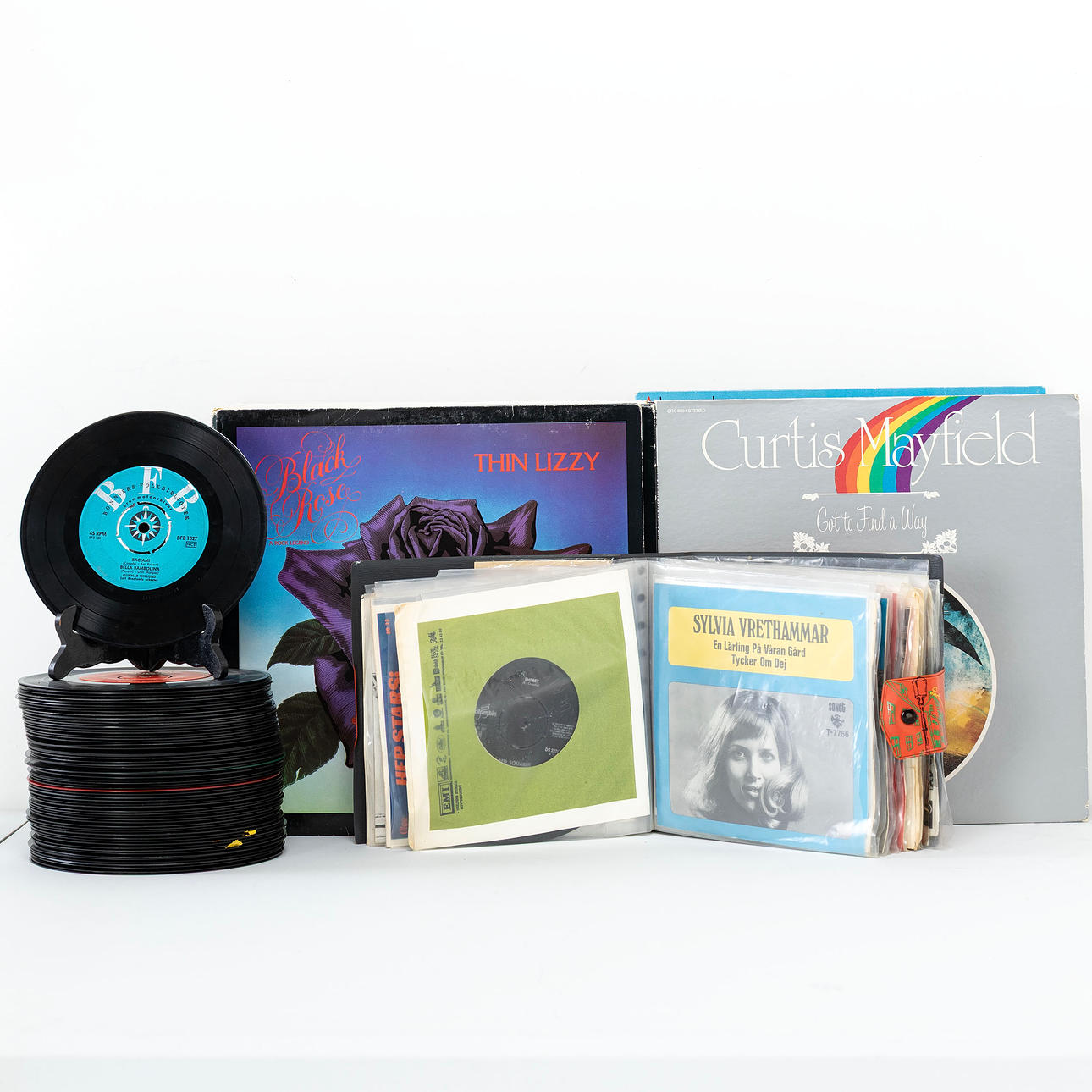 EPs & LPs, a batch of Rolling Stones, Abba and others.