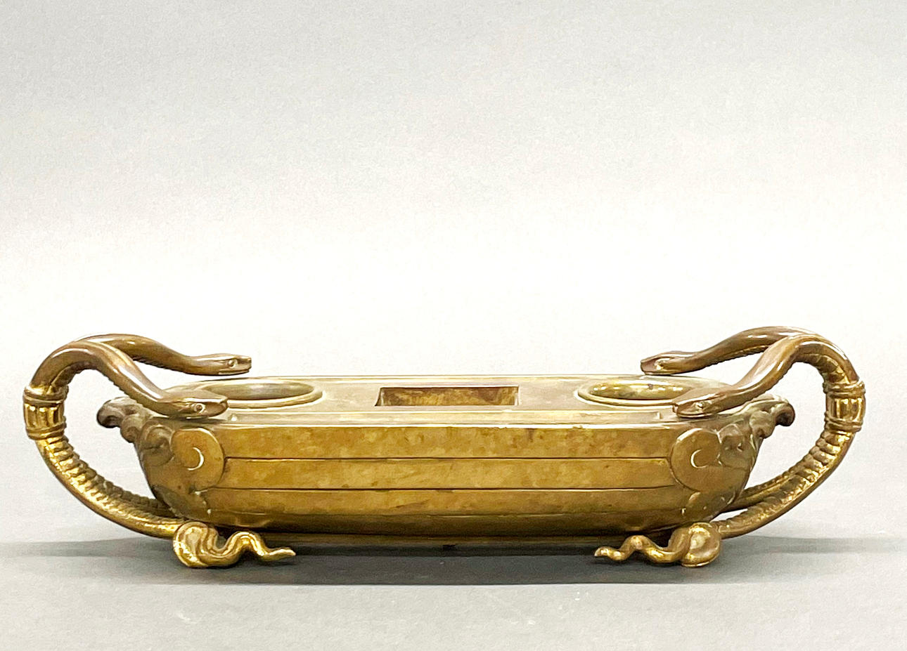 19TH/ EARLY 20THC BRONZE DESK STAND.