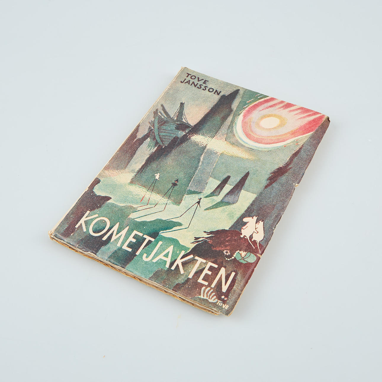 TOVE JANSSON. Libro. Kometjakten. Primera edición. La editorial de Söderström. Helsinki 1946.