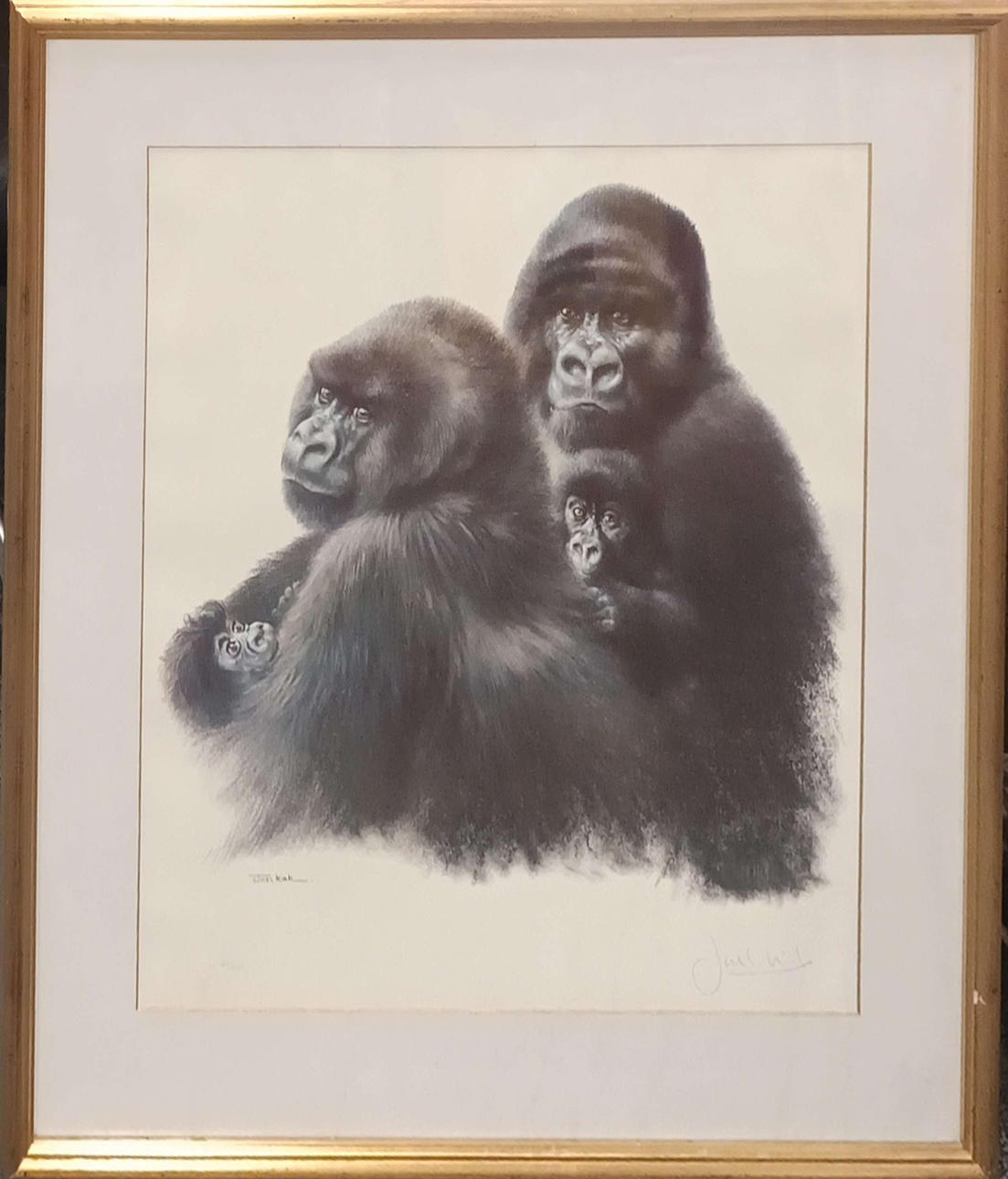 JOEL KIRK. PENCIL SIGNED LITHOGRAPH.