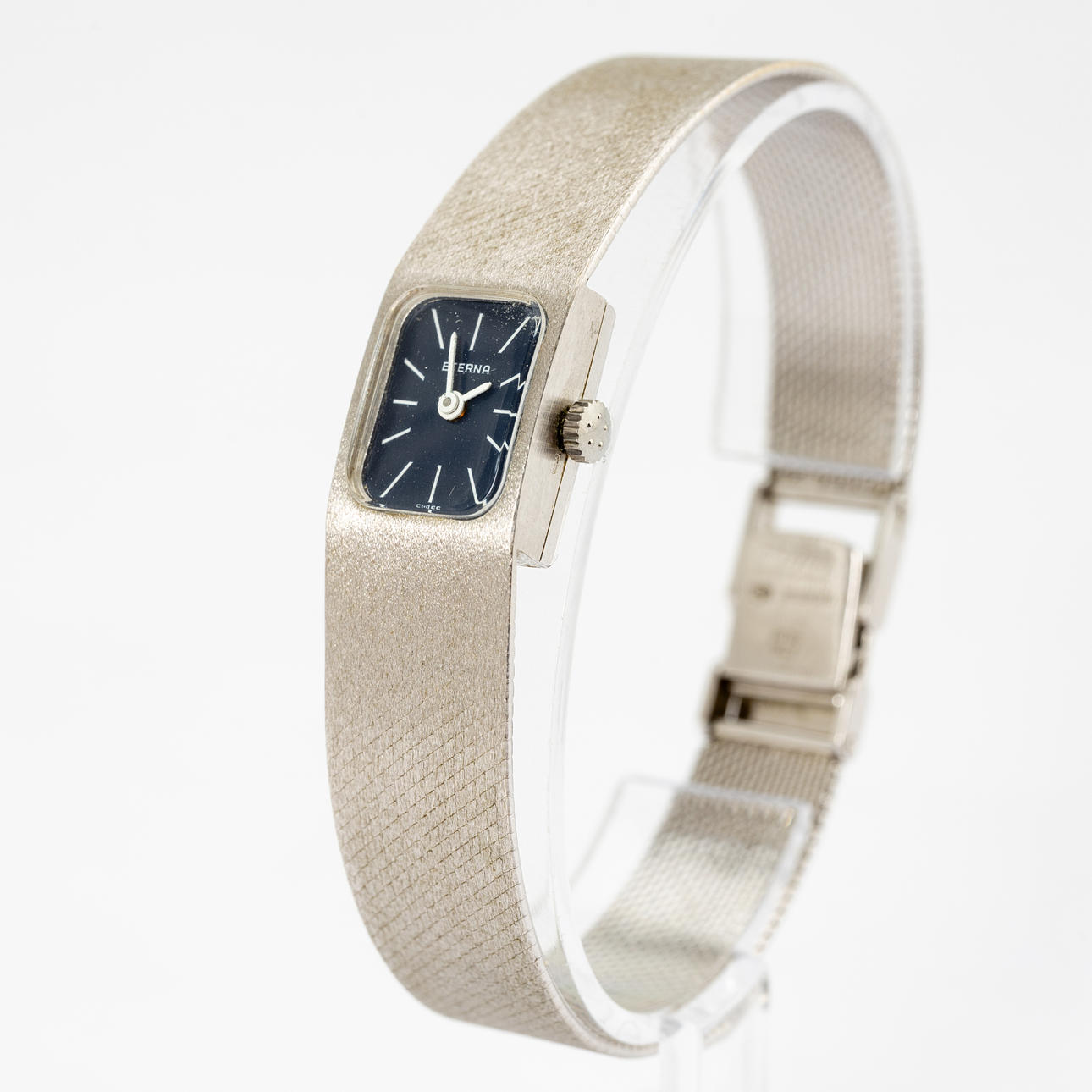 Reloj de pulsera Eterna en oro blanco.