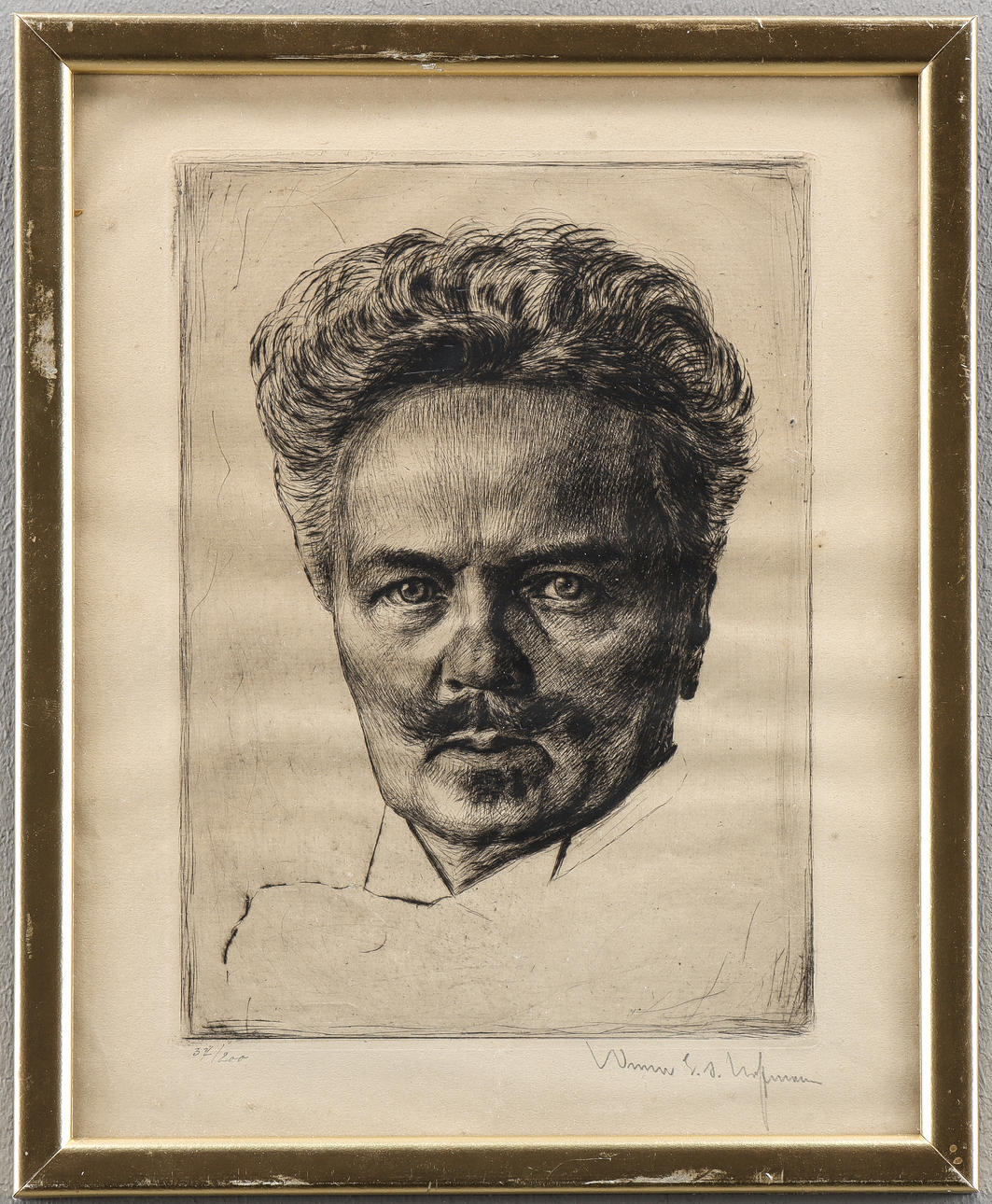 WERNER HOFFMAN (1881-1962). „August Strindberg“.