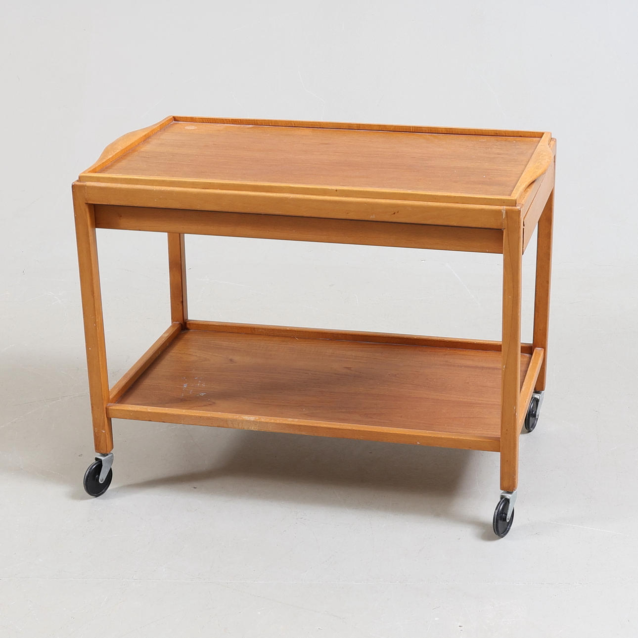 A serving trolley, mid 20th century.