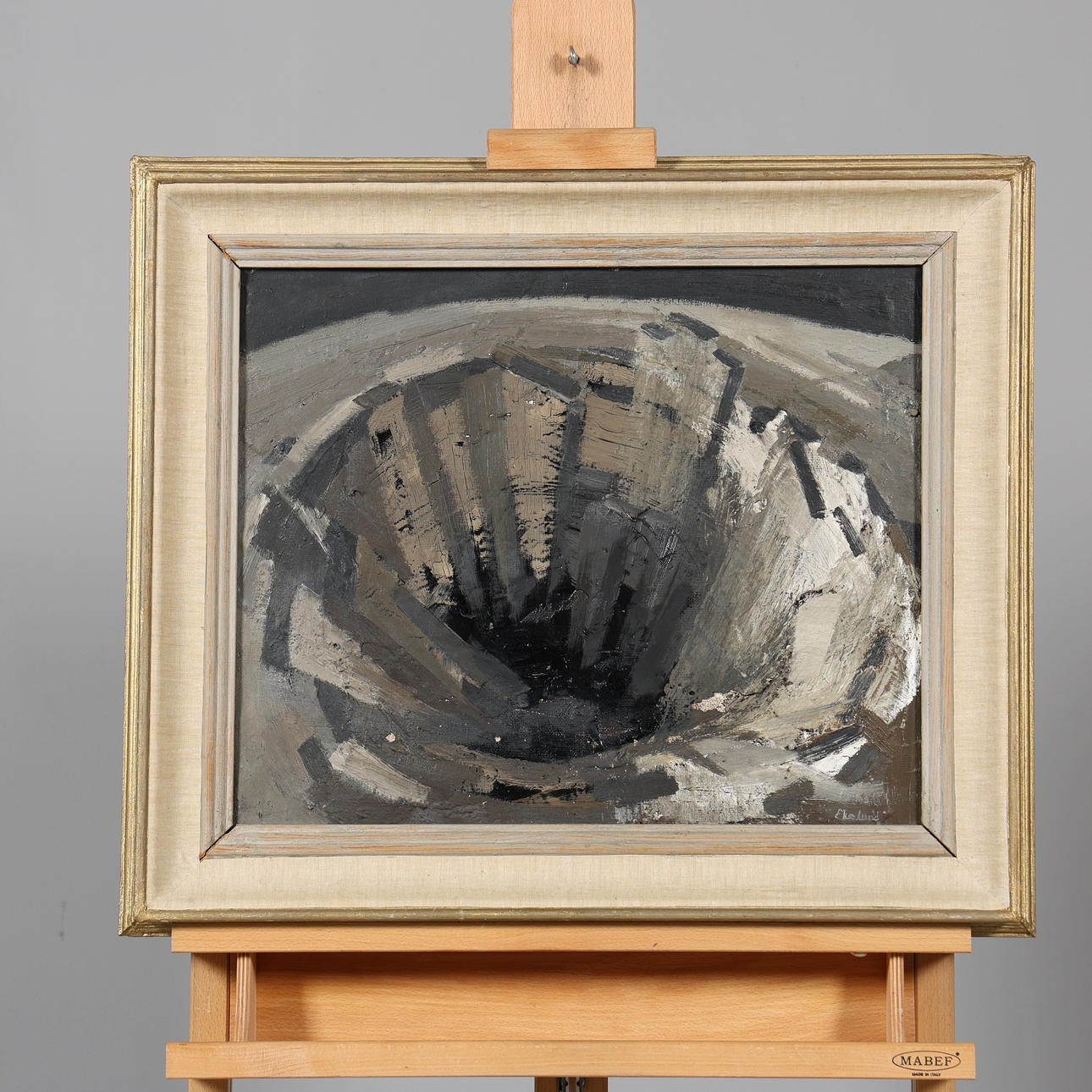 OIDENTIFIERAD KONSTNÄR. OIL ON CANVAS, signed Ekelund.