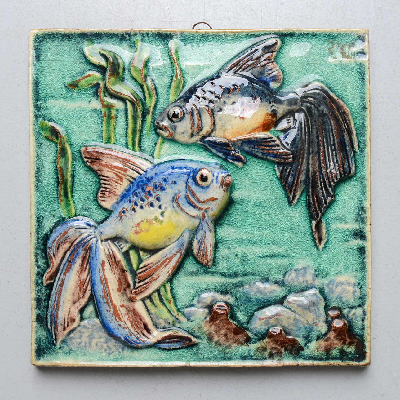 GUSTAV HEINKEL. Vægplade, 20. århundrede.