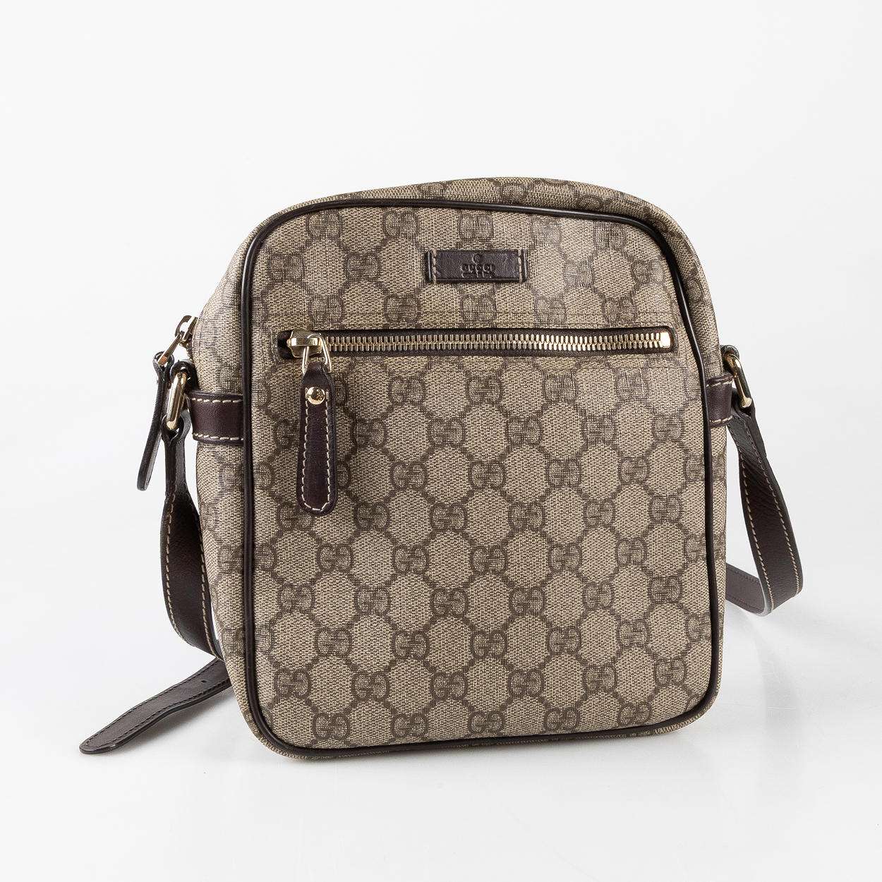 GUCCI, bag in monogram coated canvas, circa 1995.