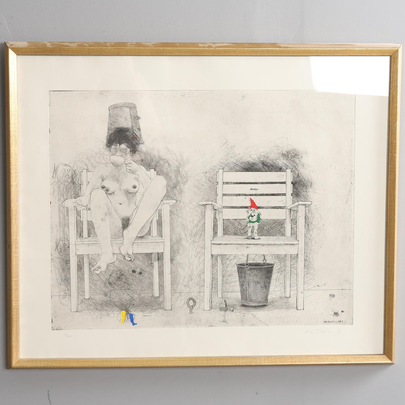 PÄR GUNNAR THELANDER. Etching, signed and numbered.