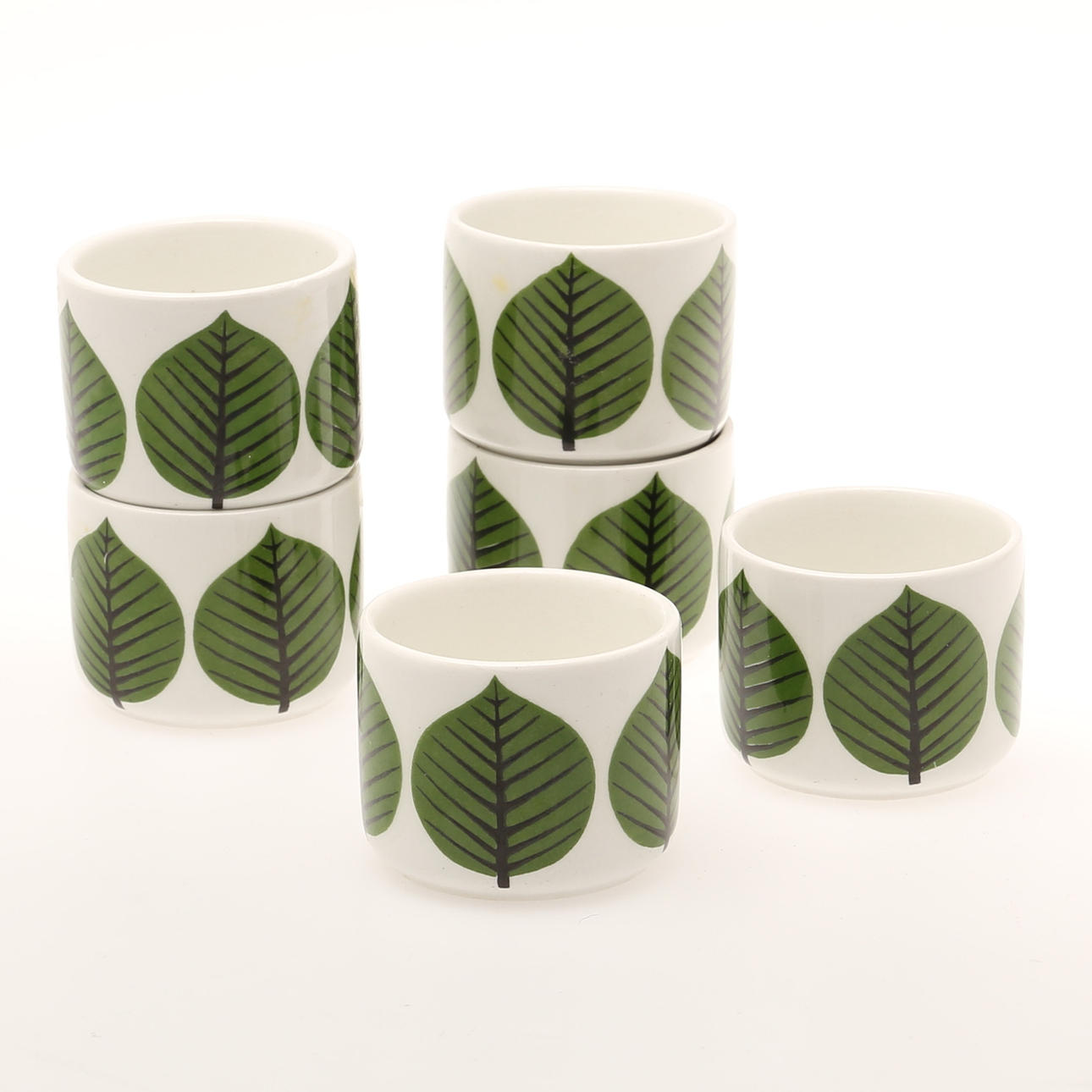 ÄGGKOPPAR, 6 st. "Berså" Stig Lindberg, Gustavsberg.