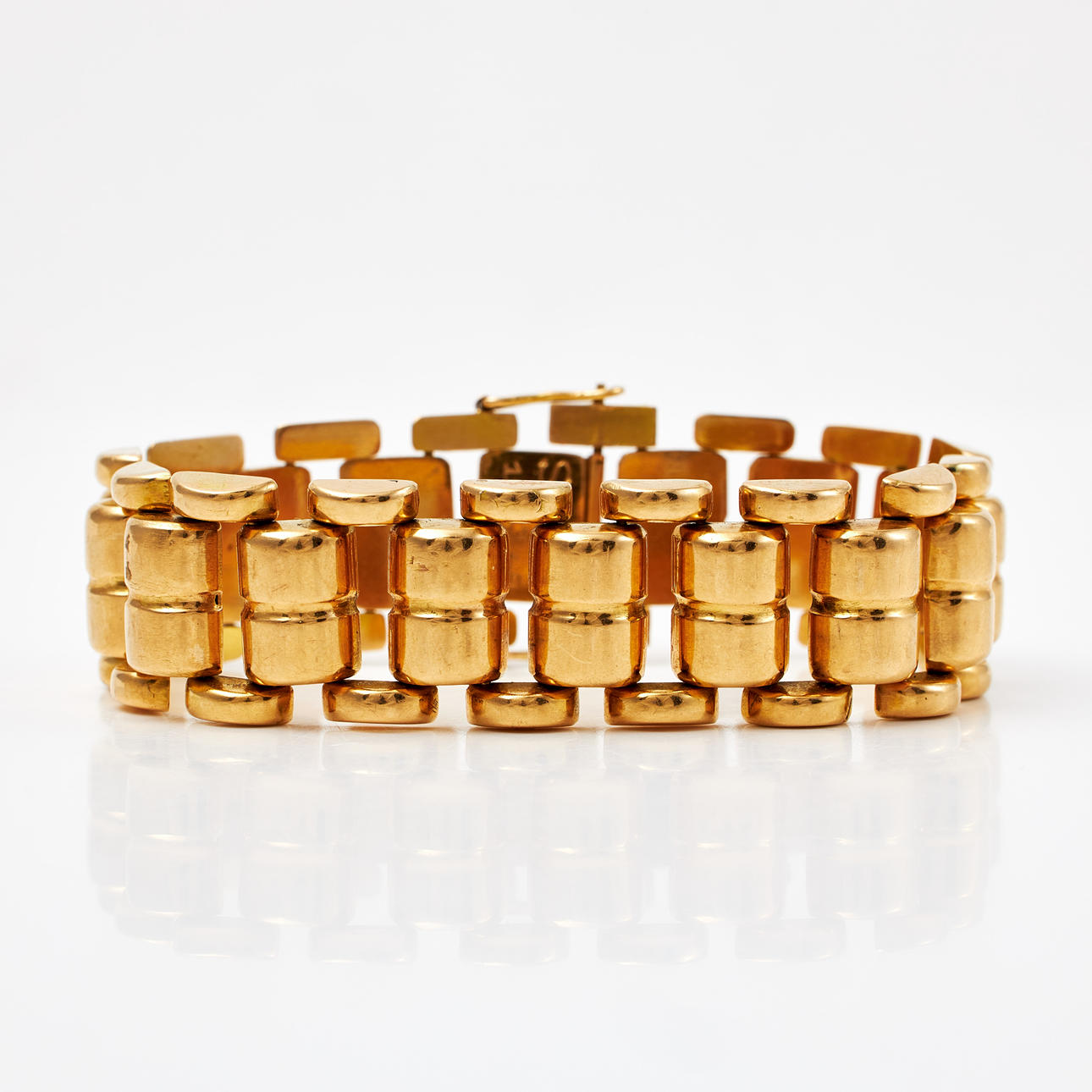 BRACELET, 18 k gold, Swedish import stamp.