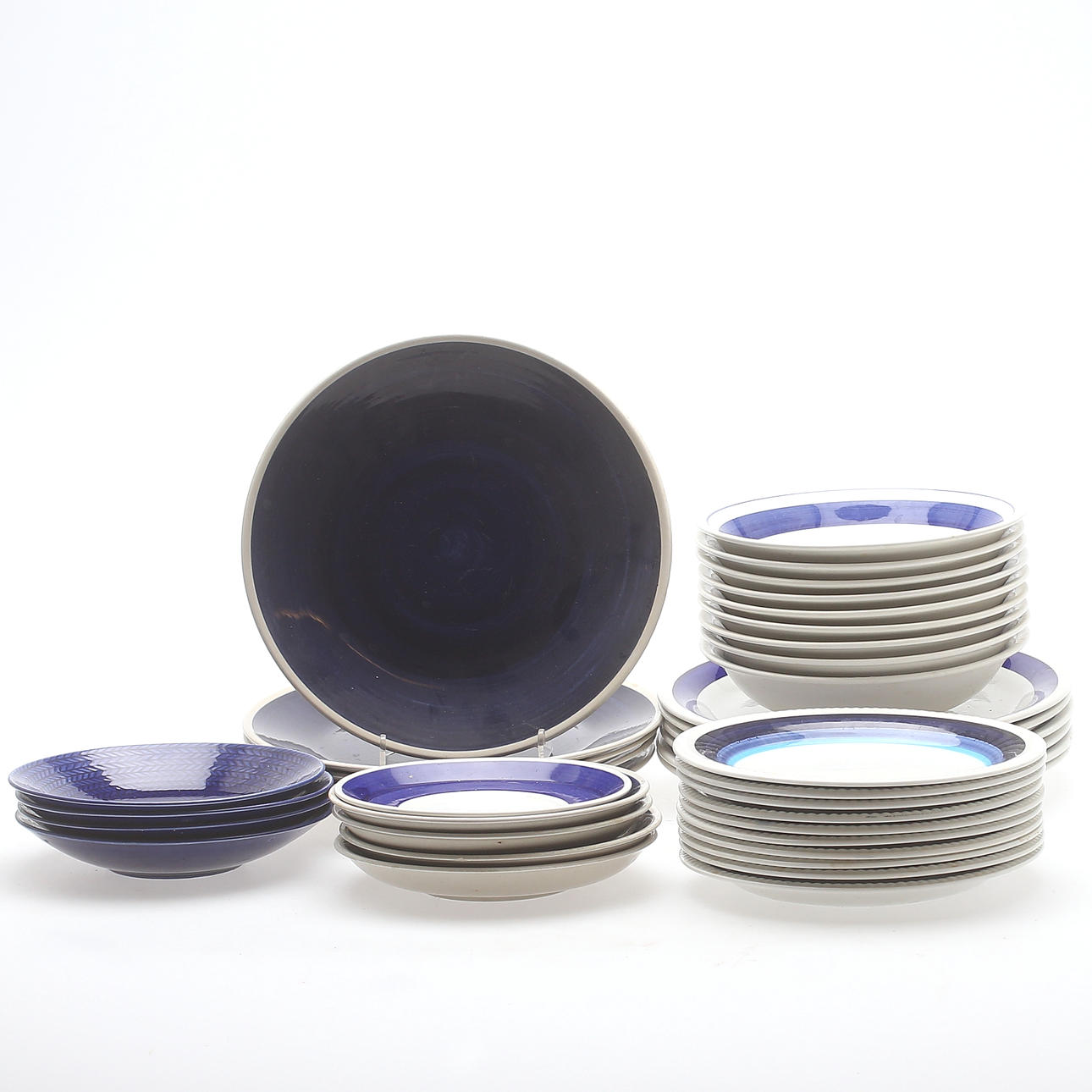 SERVISDELAR, 39 delar, porslin, Upsala-Ekeby, Gefle samt Rörstrand, 1900-tal.