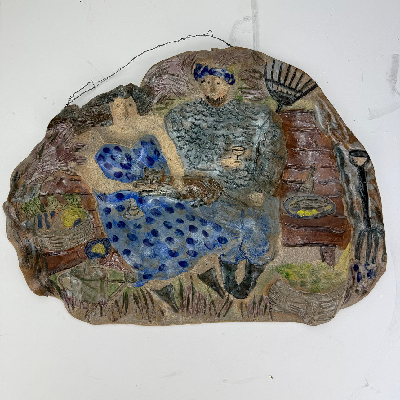 AMIE STEELKRANTZ. Wall relief, signed.