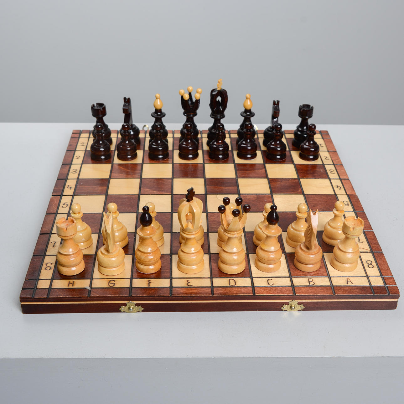 CHESS GAMES WITH PIECES, 20th century.