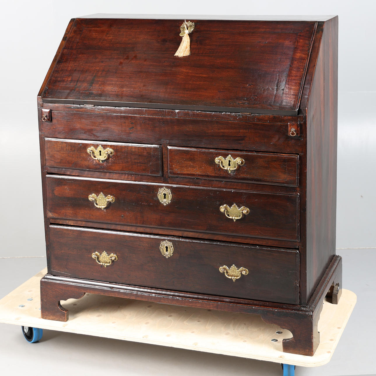 GEORGE III OAK BUREAU.