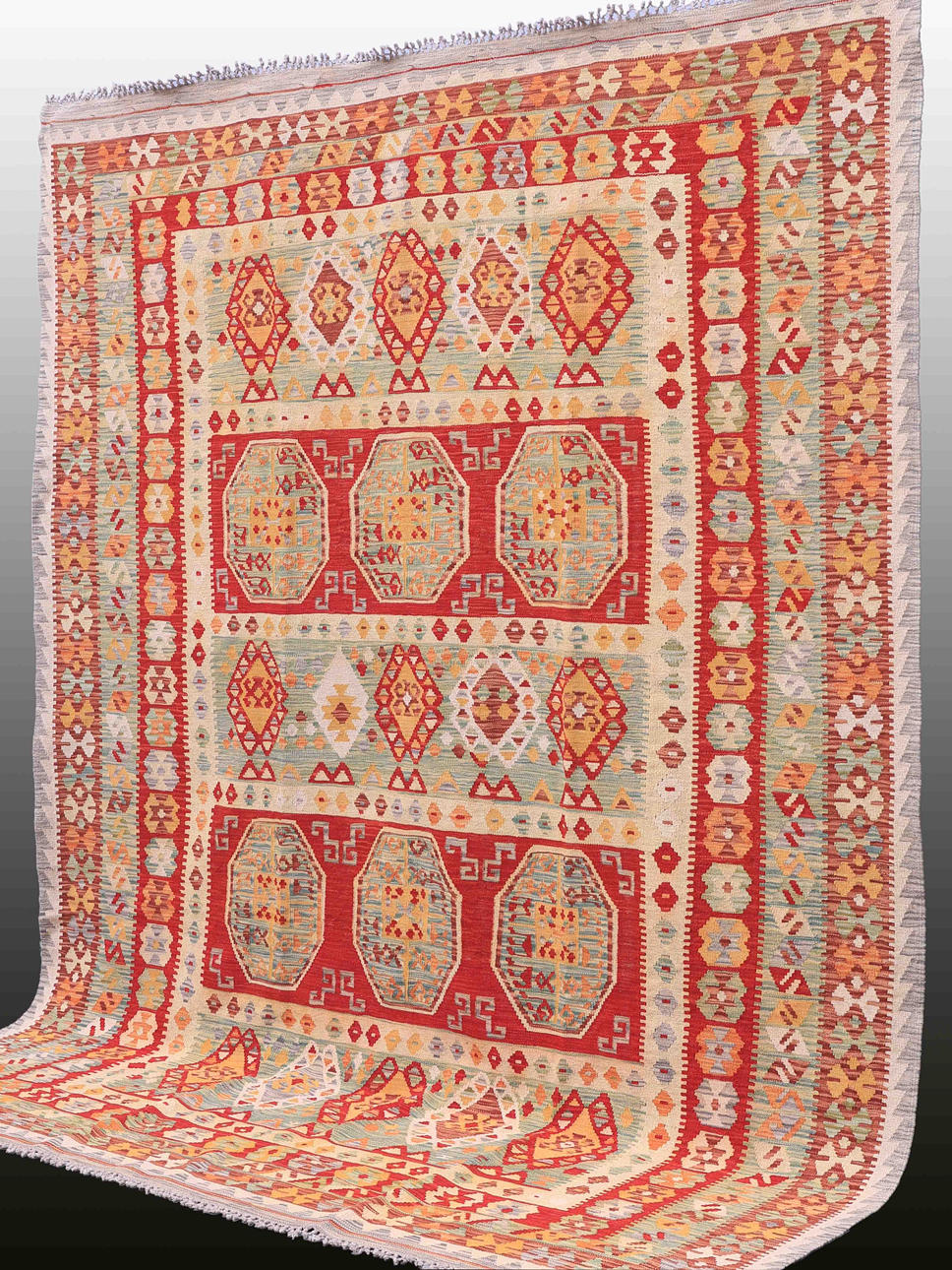 MATTA, Orientalisk, Kelim, Uzbak, 293 x 246 cm.