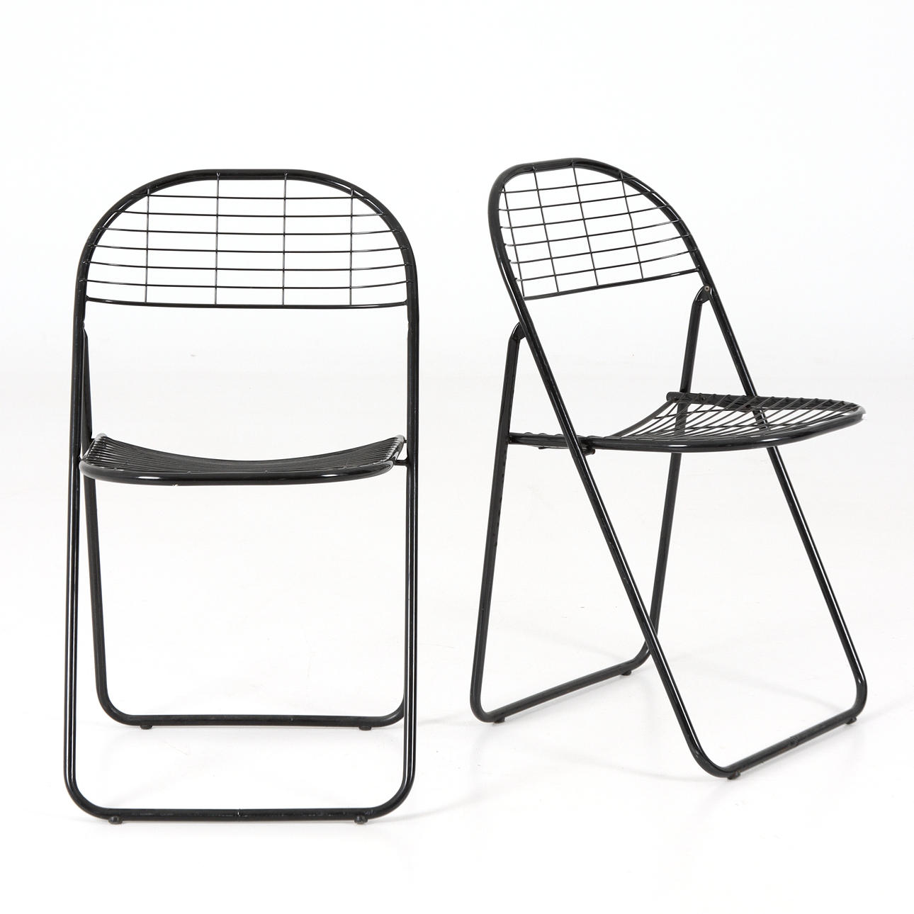 Two folding chairs, Niels Gammelgaard IKEA, later part of the 20th century.