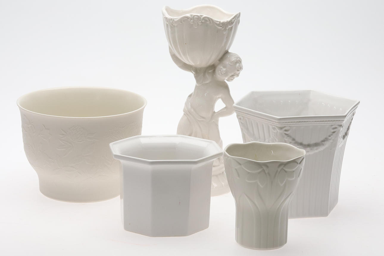 OUTER LINING. 5 pcs, ceramic.