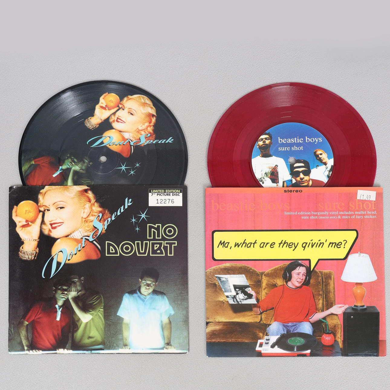 BEASTIE BOYS/ NO DOUBT 7" SINGLES (2).