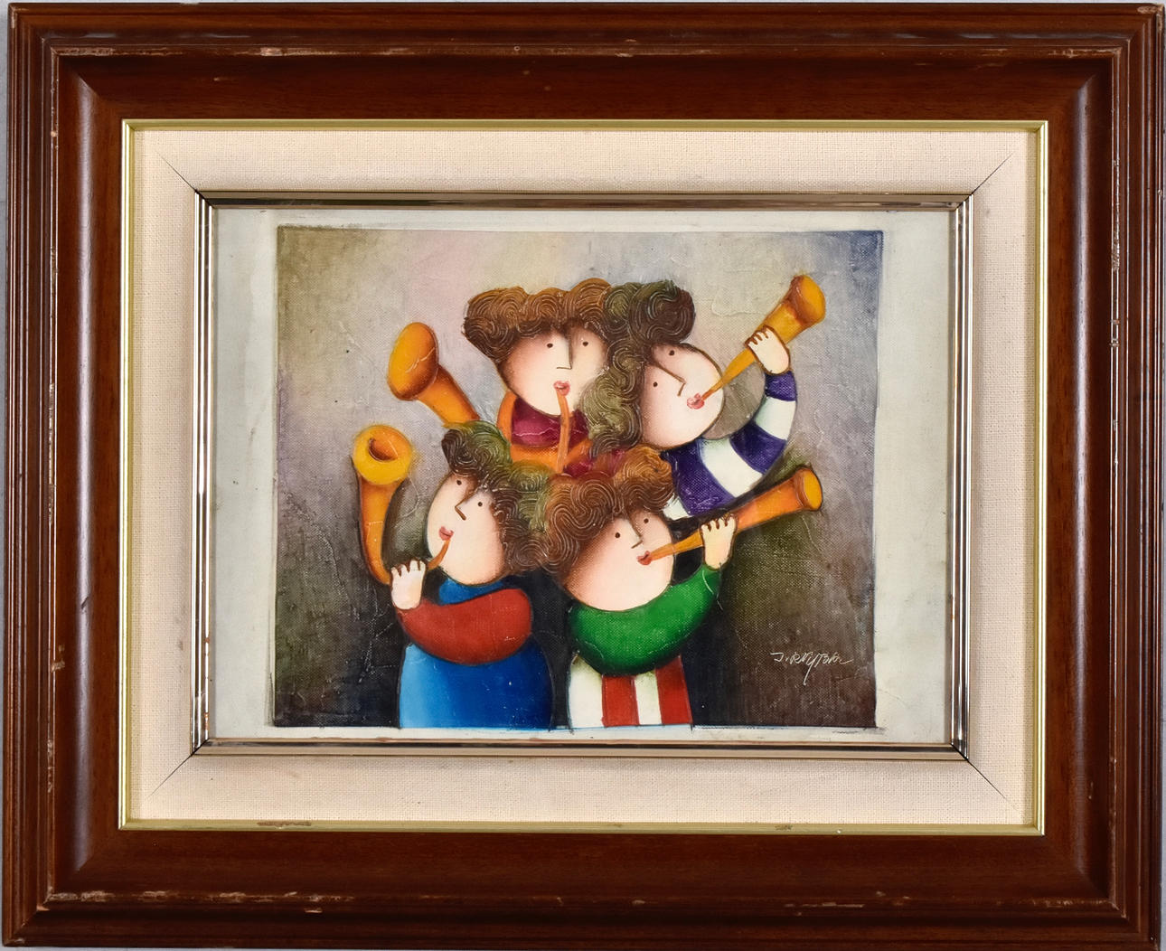 JOYCE ROYBAL. Oil on canvas fed on panel.