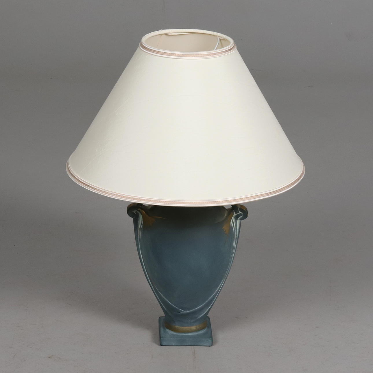 TABLE LAMP. An Art Nouveau pottery, later part of the 20th century.