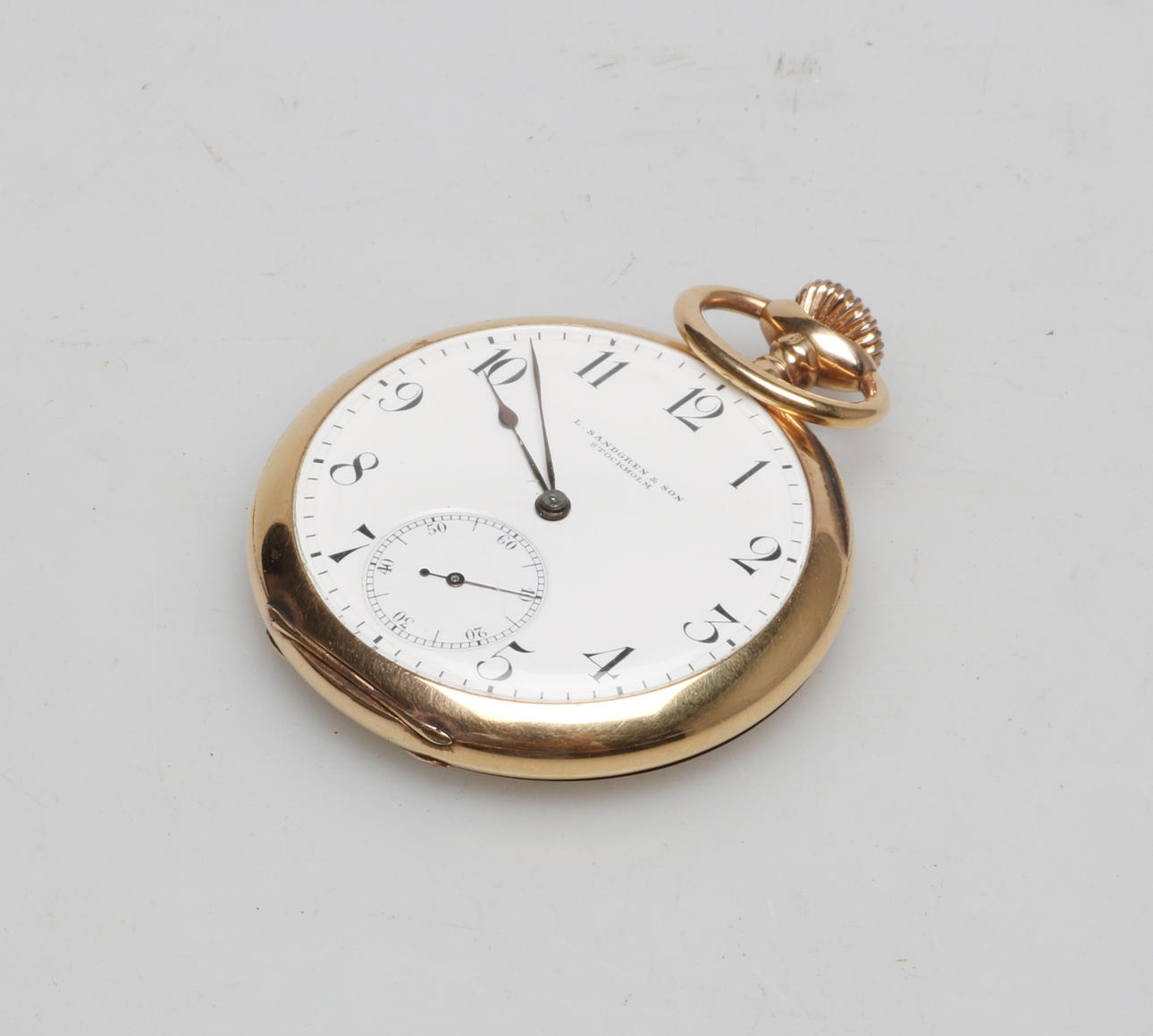 FICKUR,guld, 14K,L Sandgren & Son Stockholm.1900-tal.