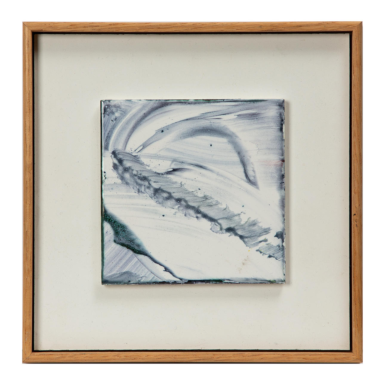 BENGT OLSON. Composition, glazed earthenware, signed verso.