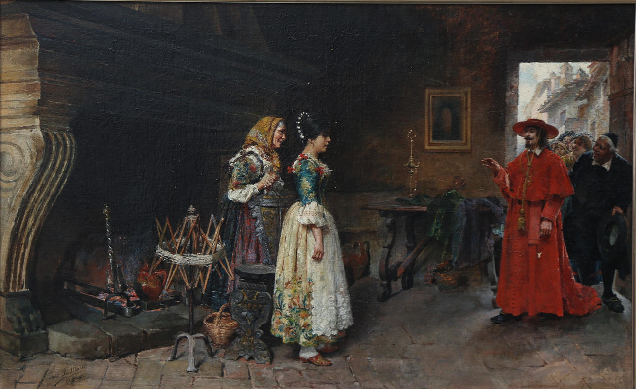 JOSÉ BENLLIURE GIL. “The Cardinal's Visit”.