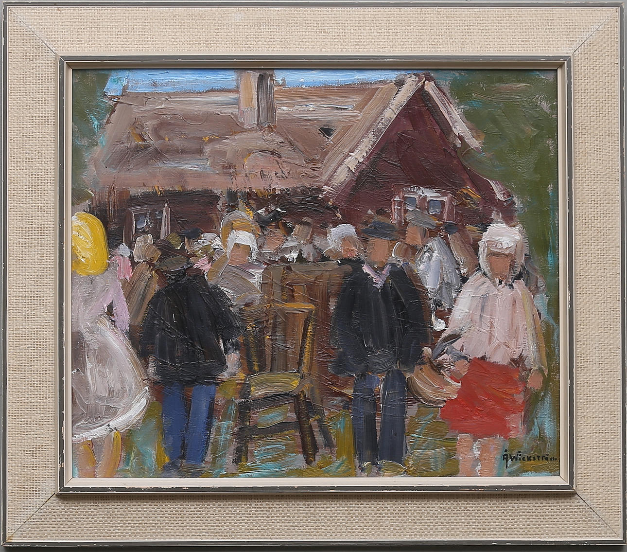 ÅKE WICKSTRÖM. Olja på duk. Signerad.