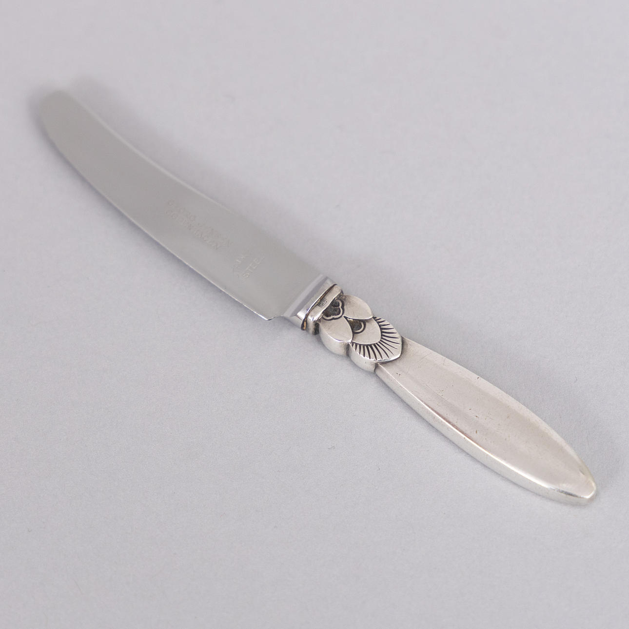 GEORG JENSEN, “Cactus”, Knife, Sterling silver, Denmark.