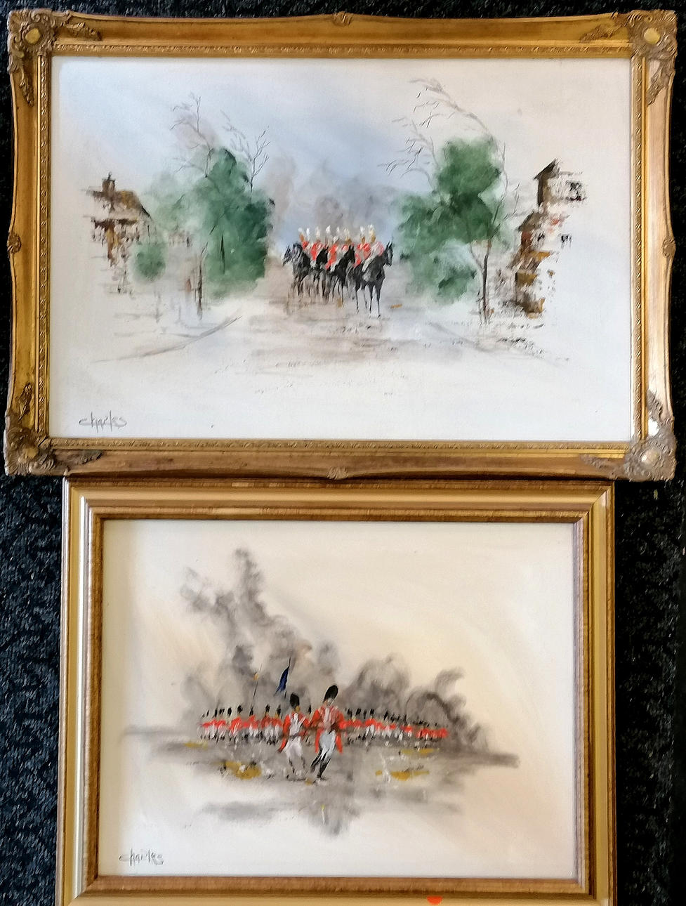 CHARLES SIGNED OIL PAINTING.