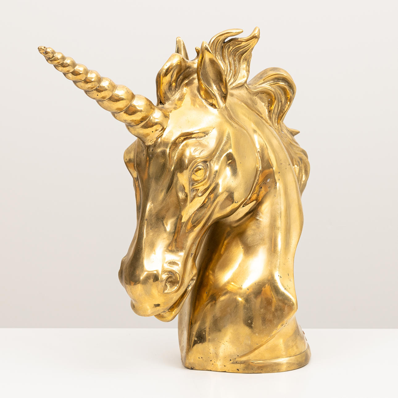 ANDREAS WARGENBRANT. “I'm all yours” sculpture, unicorn, badge marked W and numbered 8/50, brass.