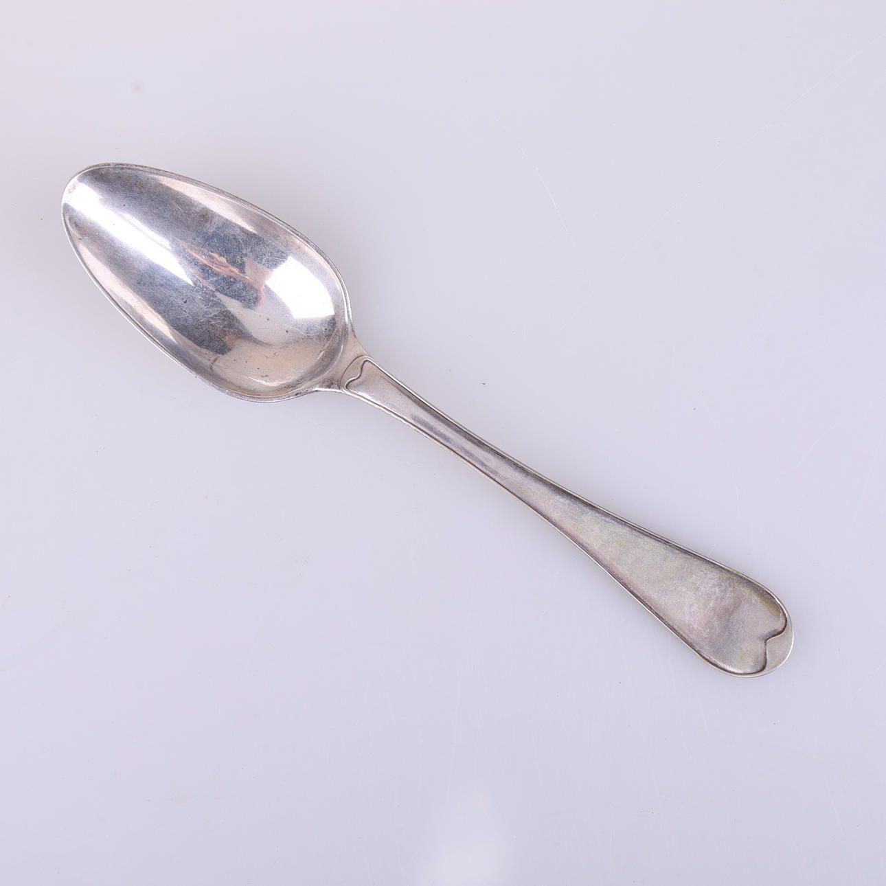 LARS BIUGG. A silver spoon, Jönköping, 18th century.