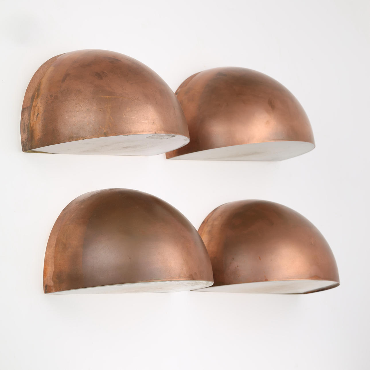 Focus Lightning, fire væglamper model 'Quarto 380' af kobber (4).